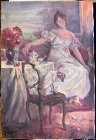 Fock A. jelzéssel: Szédület, olaj-vászon, 50x70 cm