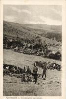 Military WWI Hungarian soldiers in the Montenegro mountains