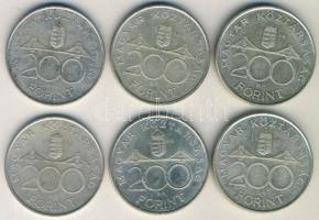 1994. 200Ft Ag (6x) "Deák" T:2,3
