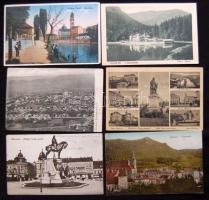 10 db jó minőségű, háború előtti erdélyi városképes lap / 10 Transylvanian town-view cards