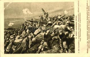 11. számú csataképes kártya; Misari elfoglalása; Hadsegélyező Hivatal / WWI Hungarian military, capturing Misari s: Földes