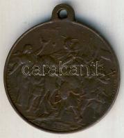 1896. "Ezeréves Történetünk Ezredekre Remény Nekünk - Honfoglalás" Br emlékérem T:3 f