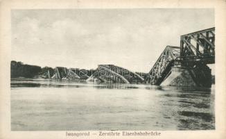 Iwangorod damaged bridge