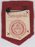 cca 1940 Szívgárda posztó-papír jelvény