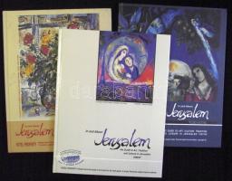 3 db Jerusalem kulturális programkönyv angol nyelven 1996-1999