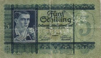 Ausztria 1927. 5Sch + 1945. 5Sch T:III-,III