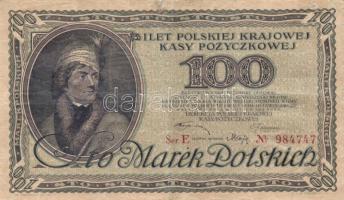 Lengyelország 1919 (1924) 100M T:III(restaurált)