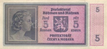 Német 3. Birodalom/Cseh-Morva Protektorátus 1940. 5K "P001" T:II-