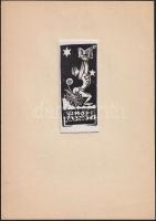 2 db Buday György (1907-1990) ex libris linómetszet