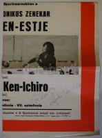 Miskolci Szimfonikus Zenekar Beethoven est plakátja a vendég-karmester Kobayashi Ken-Ichiro saját kezű aláírásával