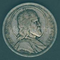 1938. 5P Ag "Szent István" T:2- patina