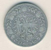 Ausztria 1900. 5K Ag T:3 ph.