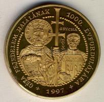 1997. "Géza Fejedelem halálának 1000.évfordulójára" Br emlékérem szign.:Lebó Ferenc T:PP