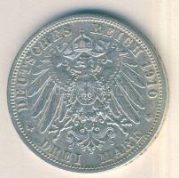 Német Birodalom/Császárság/Poroszország 1910A. 3M Ag "II. Vilmos" T:2,2-