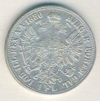 Ausztria 1880. 1Fl Ag T:2 kis ph.