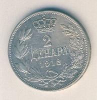 Szerbia 1912. 2D Ag "Peter I." T:2/2-