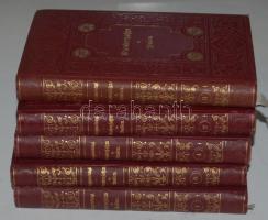 Gregorovius, Ferdinand: Wanderjahre in Italien I-V.
Leipzig (Lipcse), 1896-97. Brockhaus. Korabeli,...