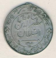 Perzsia-Irán 1901. Oroszlán és Nap Rend Ezüst Érdemérem (1318.- Ghajar Mozaffar-Al-Din Shah) mellszalag nélkül T:3 letört fül. / Iran Persia (Ghajar Mozaffar-Al-Din Shah) Order of Lion and Sun, Silver Merit Medal 1318 AH without Ribbon (d=38mm) C:F