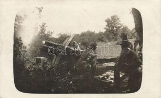 Military WWI Hungarian artillery unit photo
