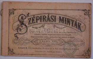 cca 1890 Vajda Pál. Szépírási minták 28p.