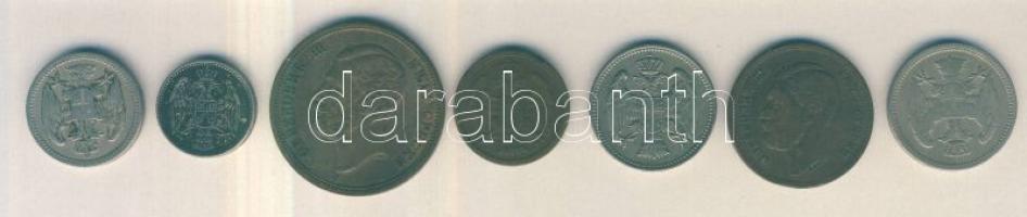 Szerbia 1868. 5P + 10P "III. Mihály" + 1884. 10P + 20P + 1904. 2P + 1912. 5P + 20P T:2,3