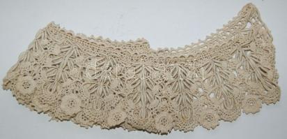 Kézzel készített női csipkegallér a XX. század elejéről 130cm hosszú