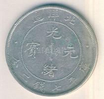 Kína/Chihli tartomány 1908 1$ Ag T:3+ ph.