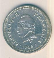 Új-Hebridák 1966. 100Fr Ag T:2