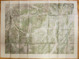 Trient, Zágráb és környéke színes katonai térképek / Trient and environ + Zagreb and eviron military...