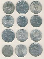 Csehszlovákia 1947. 50K Ag "Függetlenség" + 1954. 25K Ag "Szlovák felkelés" + 1955. 25K Ag "Felszabadulás 10. évfordulója" + 1957. 10K Ag "J. A. Komensky" + 1965. 25K Ag "Felszabadulás 20. évfordulója" + 1966. 10K Ag "Nagy-Morávia" + 1970. 25K Ag "A szabadság 25. évfordulója" + 1971. 50K Ag "Országh Pál" + 1971. 50K Ag "Lenin" + 1972. 50K Ag "Myslbek halálának 50. évfordulója" + 1973. 50K Ag "Kommunista Párt" + 1978. 50K Ag "Körmöcbányai Éremverde" összesen 12db! T:2+,2,2-