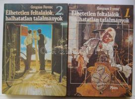 1985 Greguss Ferenc: Élhetetlen feltalálók, halhatatlan találmányok I-II. kötet, Móra Kiadó, Bp., sok érdekes képpel illusztrálva