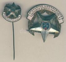 cca 1950. "A Szakma Kiváló Kisipari Szövetkezeti Dolgozója" ezüst változat zománcozott kitüntetés kitűzővel T:2