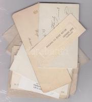 26 db I. világháború előtti névjegy és vizitkártya. Szép és érdekes darabok