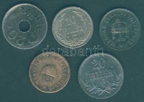 1894. 10f + 1904. 2f + 1920. 10f, 20f + 1941. 20f T:vegyes