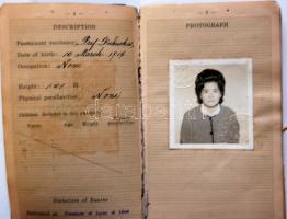 1964 Perui nagykövetségen kiállított japán útlevél (sérült)
