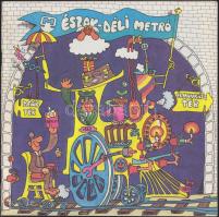 1984 Észak-Déli metró: 26 oldalas képes kiadvány az épülő metróról és a tömegközlekedésről érdekes képekkel és menetrendekkel, és egy füzet a Nagyvárad tér-Kőbánya közötti szakaszról