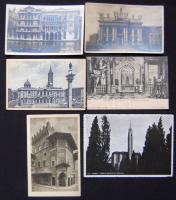 6 db háború előtti olasz és 8 db régi osztrák városképes lap