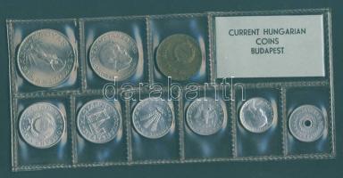 1975. 2f-10Ft 9db klf érmés forgalmi sor fóliatokban T:1