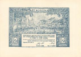 1919. Nagykanizsa és Zalaegerszeg 2K csak előlapi nyomat T:I-(apró papírszakadás) R!