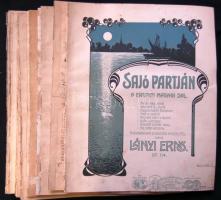 18 db háború előtti kotta szép címlapokkal