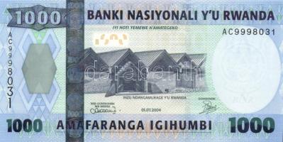 Ruanda 2004. 1000Fr T:I / Rwanda 2004. 1000 Francs C:Unc