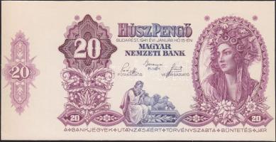 1941. 20P Fázisnyomat, E. színpróba, lilás (metszet mélynyomott) T:I R!