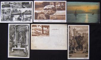 Balaton - 6 db régi képeslap