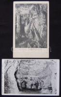 Tapolca és Aggtelek - 2 db régi képeslap a barlangokról