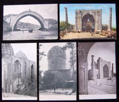 Szamarkand - 5 db használatlan, háború előtti városképes lap