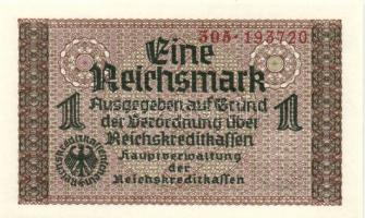 Német 3. Birodalom 1939. 1M (5x) egymás utáni sorszámmal T:I / German Third Reich 1939. 1M (5x) succ...