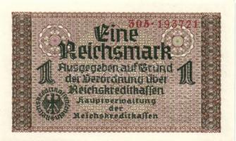 Német 3. Birodalom 1939. 1M (5x) egymás utáni sorszámmal T:I / German Third Reich 1939. 1M (5x) succ...