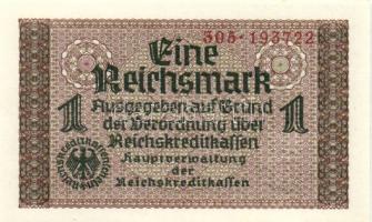 Német 3. Birodalom 1939. 1M (5x) egymás utáni sorszámmal T:I / German Third Reich 1939. 1M (5x) succ...