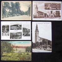 13 db vegyes régi képeslap - 10 Történelmi Magyarország, 3 Katonai