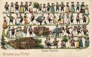 Tirol folklore, Emb. litho (EK)